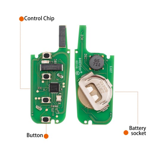 5pcs/lot KEYDIY KD ZB12-4 Universal Smart Remote Key 3+1 Button for Ford Type