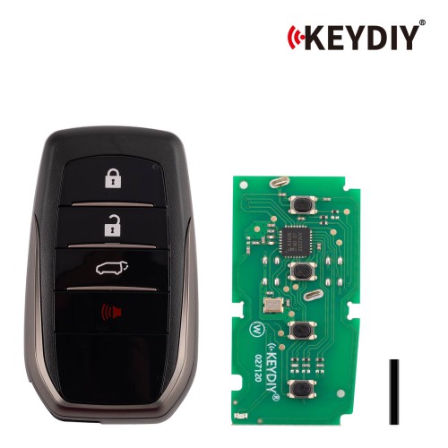 5pcs/lot KEYDIY KD ZB35-4 Universal Smart Remote Key 3+1 Buttons for Toyota Type