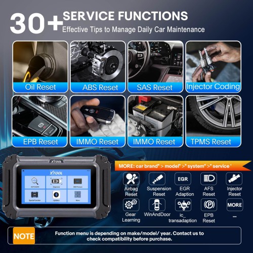 XTOOL D6S Diagnostic Tool with 30 Resets, All System Scan FCA & CAN FD, ABS Bleed, Gearbox Match, Crank Sensor Relearn, Upgraded of D5S