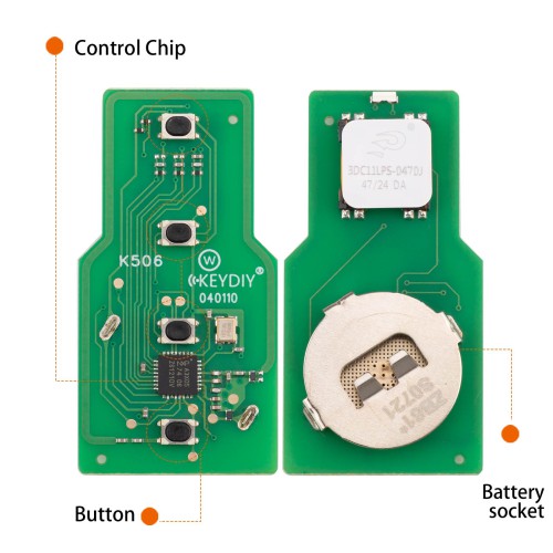 5pcs/lot KEYDIY KD ZB61-4 Universal Smart Remote Key 4 Buttons