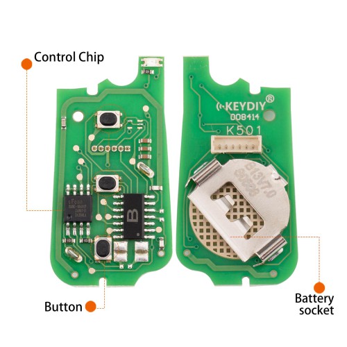 5pcs/lot KEYDIY KD B13-2 Universal Flip Remote Key 2 Buttons for Toyota Type