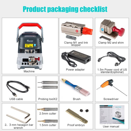 [US/UK/EU Ship] Xhorse Dolphin XP005 Key Cutting Machine and VVDI Key Tool Max Supports WIFI & Bluetooth