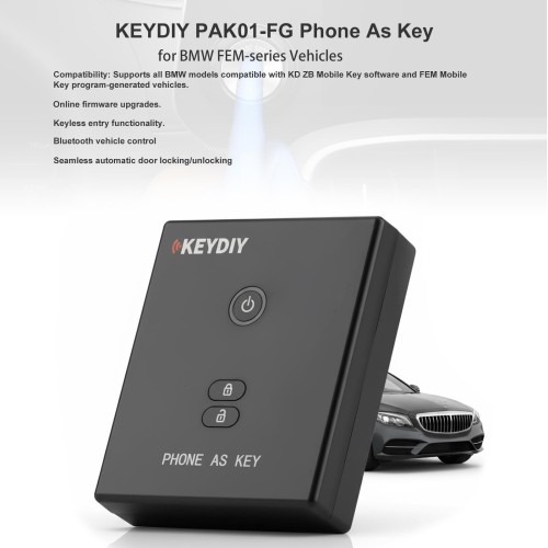 KEYDIY PAK01-FG Phone As Key for BMW FEM-series Vehicles