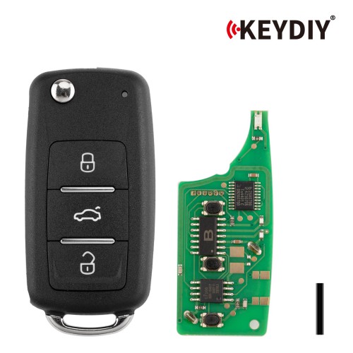 5pcs/lot KEYDIY KD NB08-3 Universal Flip Remote Key 3 Buttons for Volkswagen Type