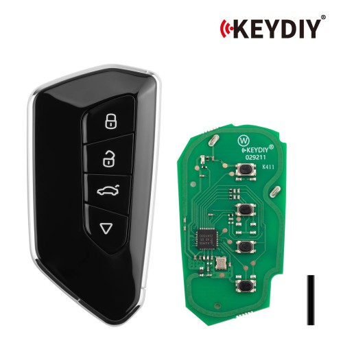 5pcs/lot KEYDIY KD ZB25-4 Universal Smart Remote Key 4 Buttons for VW Type