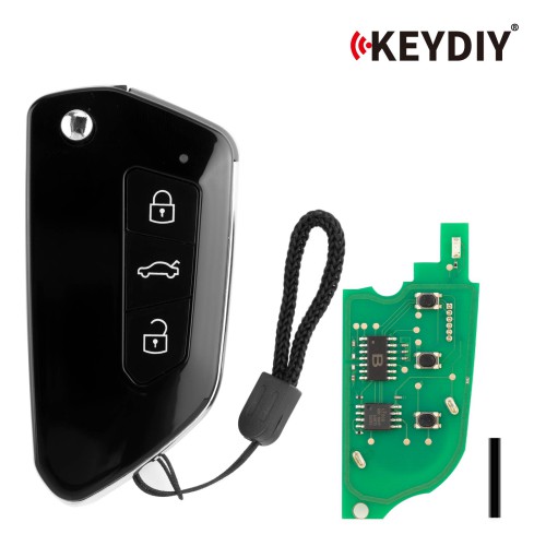 5pcs/lot KEYDIY KD B33-3 Universal Remote Key 3 Buttons for Volkswagen Golf 8 Type
