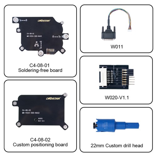 OBDSTAR C4-08 (MB-VGS4-500-NAG2) Adapter Kit Solder-free for TCU of the FBS4 Use with OBDSTAR X300 Classic G3/DC706