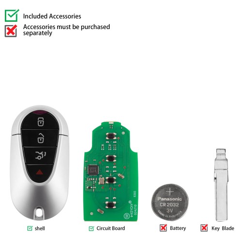 5pcs/lot KEYDIY KD ZB29-4 Universal Smart Remote Key 3+1 Buttons for MB Maybach Type