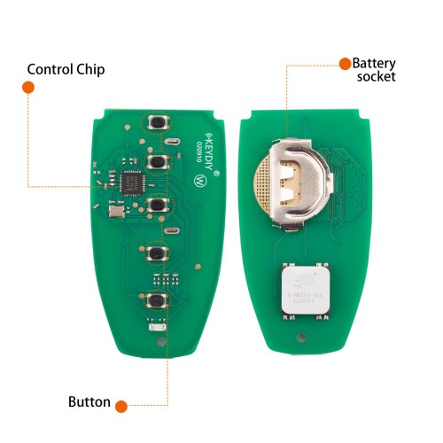 5pcs/lot KEYDIY KD ZB21-5 Universal Smart Remote Key 4+1 Buttons for Ford Type