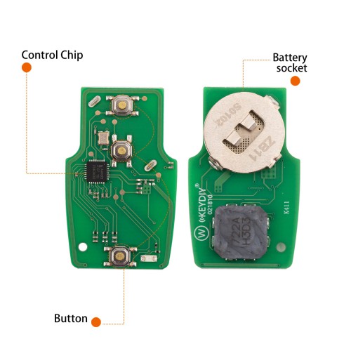 5pcs/lot KEYDIY KD ZB11-3 Universal Smart Remote Key 3 Buttons (BZ) for Mercedes Benz Type