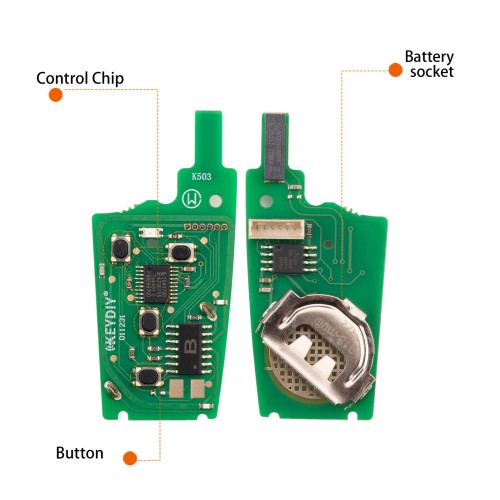 5pcs/lot KEYDIY KD NB18-4 Universal Remote Key 4 Buttons