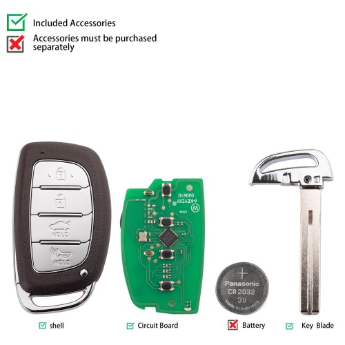 5pcs/lot KEYDIY KD ZB33-4 Universal Smart Remote Key 3+1 Buttons for Hyundai Type