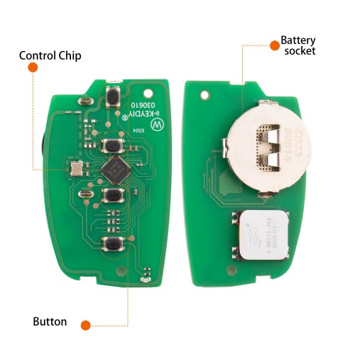 5pcs/lot KEYDIY KD ZB33-4 Universal Smart Remote Key 3+1 Buttons for Hyundai Type