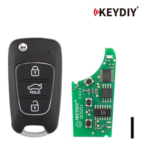 5pcs/lot KEYDIY KD NB04-3 PCF Universal Flip Remote Key 3 Buttons for Hyundai KIA Type