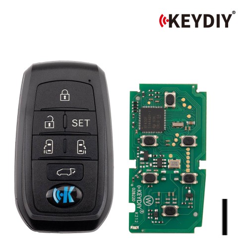 5pcs/lot KEYDIY KD TB01-6  for Toyota for Lexus Universal Smart Remote Key 6 Buttons With 8A Transponder