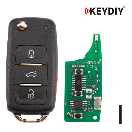 5pcs/lot KEYDIY KD B08-4 Universal Flip Remote 3+1 Buttons for Volkswagen Type