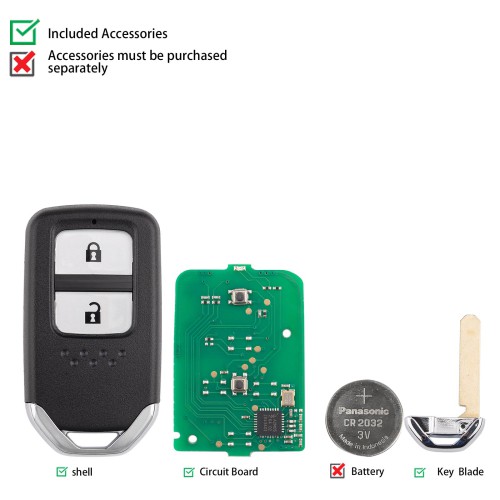 5pcs/lot KEYDIY KD ZB10-2 Universal Smart Remote Key 2 Buttons