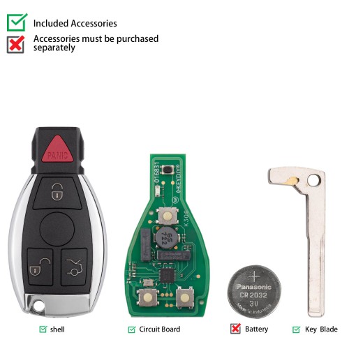 5pcs/lot KEYDIY KD ZB31 Universal Smart Remote Key 3+1 Buttons for Benz Type