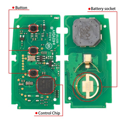 5pcs/lot KEYDIY TB01-3 Universal Remote Key PCB Board Only