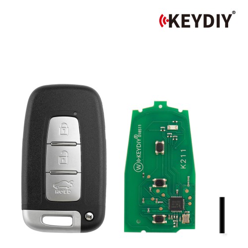 5pcs/lot KEYDIY KD ZB04-3 Universal Smart Remote Key (Middle Slot) 3 Buttons for Hyundai Type