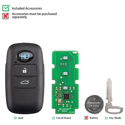 KEYDIY KD ZB63-3 Universal Smart Remote Key 3 Buttons 5pcs/lot