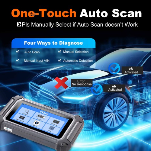 XTOOL D5S 5 System Diagnostics for Engine, Gearbox, ABS, EPB, and Airbag and 16 Resets Service OBD2 Scanner All Function Lifetime Free Update