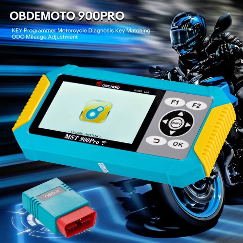 OBDEMOTO MST-900PRO Key Programming for BMW Motorcycle Scanner Support All Key Lost/Add key No dismantling, No password