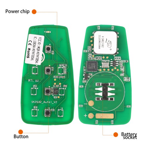 AUTEL IKEYAT004CLAUTEL Independent 4 Button Universal Smart Key - Trunk 5pcs/lot