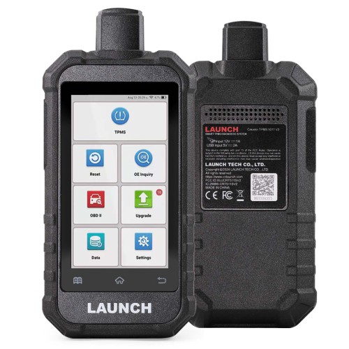 Launch Creader TPMS 5011 V2 Tire Pressure Tool 315MHz/433MHz with 12 Reset Service and 4pcs Metal LTR-05 RF Sensor