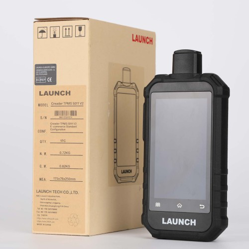 Launch Creader TPMS 5011 V2 Tire Pressure Tool 315MHz/433MHz with 12 Reset Service and 4pcs Metal LTR-05 RF Sensor