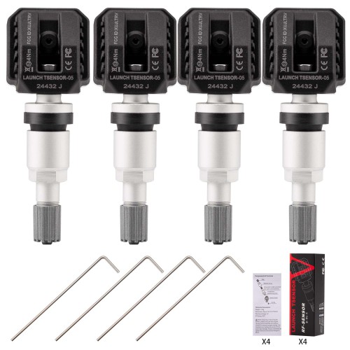 Launch Creader TPMS 5011 V2 Tire Pressure Tool 315MHz/433MHz with 12 Reset Service and 4pcs Metal LTR-05 RF Sensor