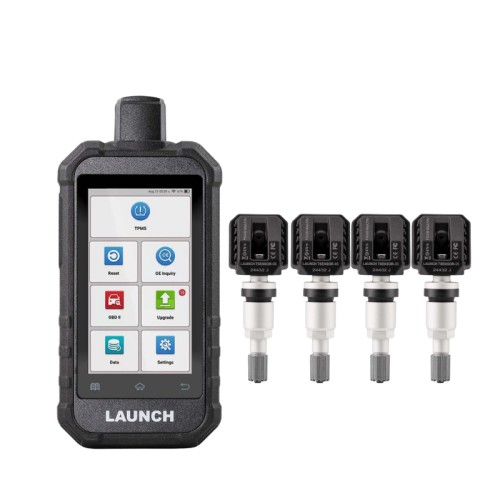 Launch Creader TPMS 5011 V2 Tire Pressure Tool 315MHz/433MHz with 12 Reset Service and 4pcs Metal LTR-05 RF Sensor