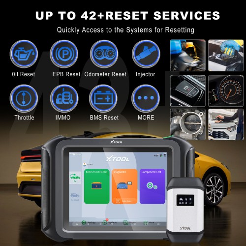 XTOOL D9 EV Electric Vehicles Diagnostic Tablet Support DoIP and CAN-FD For Tesla For BYD With Battery Pack Detection+Active Test+ECU Coding