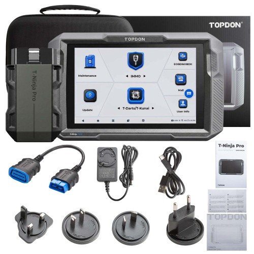 TOPDON T-Ninja Pro Key Programmer Key Learning Remote Control Learning PIN Reading Delete Keys All Keys Lost OBD2 Scanner