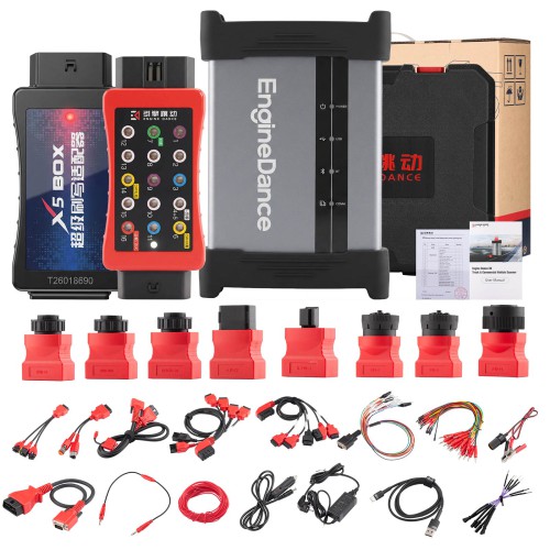 [With Free T-shirts] EngineDance X5 2-in-1 ECU Programming & Truck Diagnostics with X5 Box Full Configuration