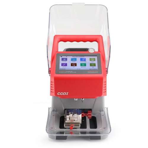 CGDI MONSTER G08 Key Cutting Machine Red Color with T5 Clamp Built-in Battery, Bluetooth & WiFi, Vehicle Key Database Supports Fast & Stable Cutting