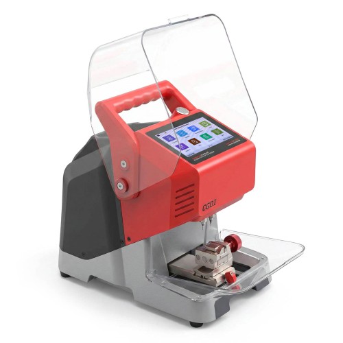 CGDI MONSTER G08 Key Cutting Machine Red Color with T5 Clamp Built-in Battery, Bluetooth & WiFi, Vehicle Key Database Supports Fast & Stable Cutting