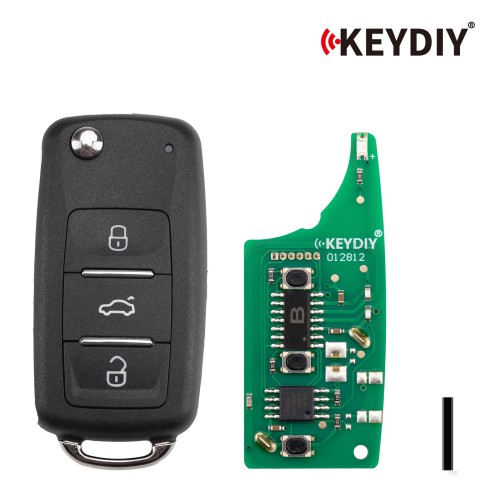 KEYDIY KD B08-3 Universal Flip Remote Key 3 Buttons for Volkswagen Type 5pcs/lot
