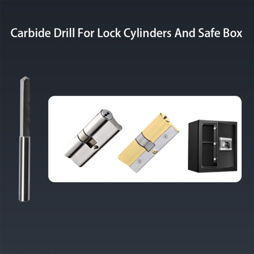 GODIAG 70MM Long Grinder Drill Bit D6x33x70 For Pistol Dills Used for Lock Cylinders & Safe Boxes Brass Locks