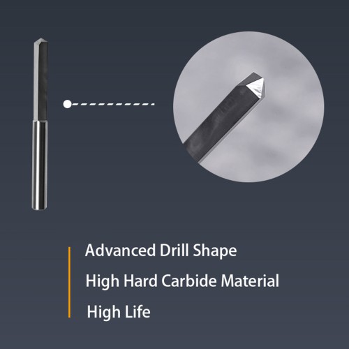 GODIAG 70MM Long Grinder Drill Bit D6x33x70 For Pistol Dills Used for Lock Cylinders & Safe Boxes Brass Locks