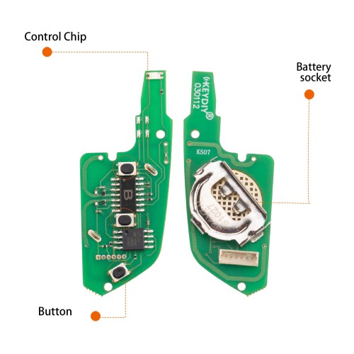 KEYDIY KD B24-3 Universal Flip Remote Key 3 Buttons for Lexus Type 5pcs/lot
