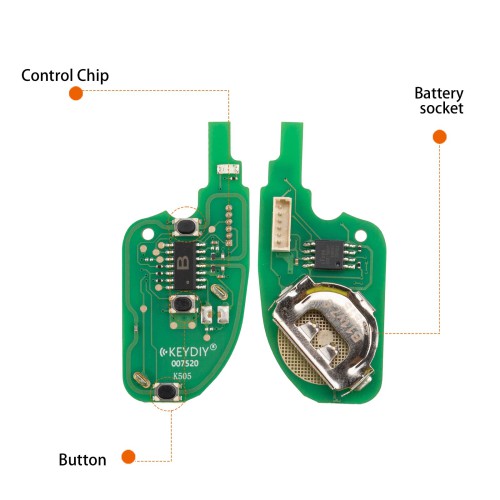 KEYDIY KD B11-3 Universal Flip Remote Key 3 Buttons for PSA Type 5pcs/lot