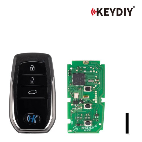 KEYDIY KD TB01-3 for Toyota for Lexus Universal Smart Remote Key 3 Buttons With 8A Transponder 5pcs/lot