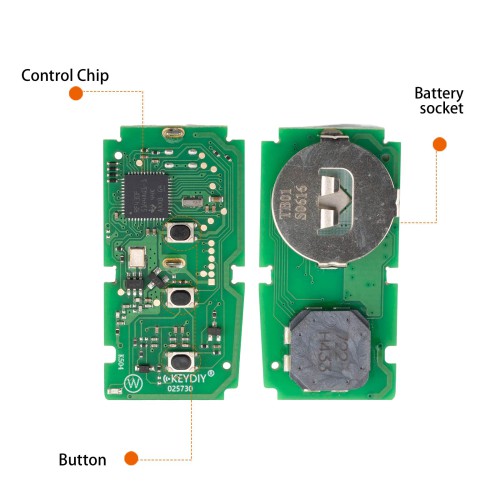 KEYDIY KD TB01-3 for Toyota for Lexus Universal Smart Remote Key 3 Buttons With 8A Transponder 5pcs/lot