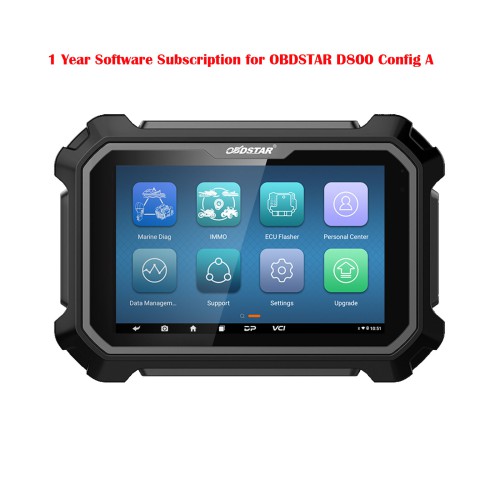One Year Online Update Service for OBDSTAR D800 Configuration A Jet ski Marine Intelligent Diagnostic Scanner