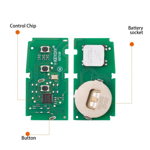KEYDIY KD ZB42-3 Universal Smart Remote Key 3 Buttons for Lexus Type 5pcs/lot
