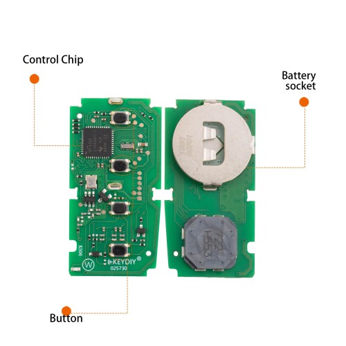 KEYDIY KD TB36-4 for Toyota for Lexus Universal Smart Remote Key 3+1 Buttons With 8A Transponder 5pcs/lot