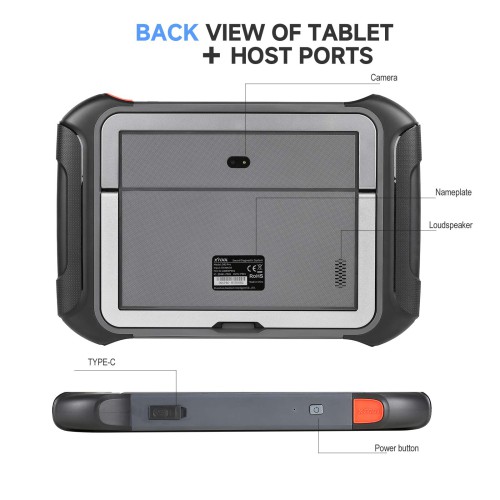XTOOL D9 MAX Scanner J2534 Reprogramming, Bidirectional, Key IMMO, Topology Mapping, 45+ Resets, ECU Coding, Online Program, FCA/DoIP/CAN FD