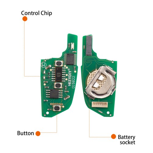 [EU Ship] 5pcs/lot KEYDIY KD NB29-3 PCF Universal Flip Remote Key 3 Buttons for BMW Type