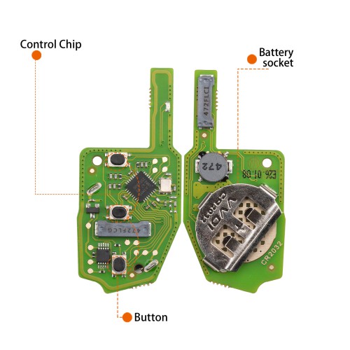 XHORSE XSDM04EN MQB Smart Key 3 Buttons